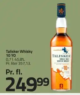 Fleggaard Talisker Whisky 10 YO, DKK 249.99 tilbud