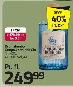 Fleggaard Drumshanbo Gunpowder Irish Gin, DKK 249.99 tilbud