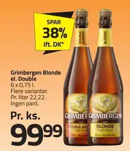 Fleggaard Grimbergen Blonde el. Double, DKK 99.99 tilbud
