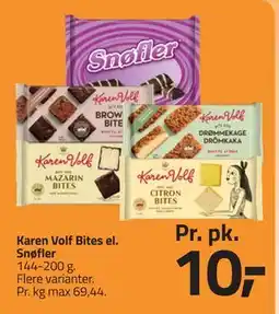 Fleggaard Karen Volf Bites el. Snøfler, DKK 10 tilbud