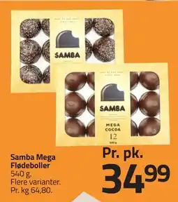Fleggaard Samba Mega Flødeboller, DKK 34.99 tilbud