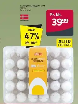 Fleggaard Danæg Skrabeæg str. S/M, DKK 39.99 tilbud