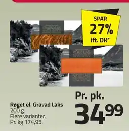 Fleggaard Røget el. Gravad Laks, DKK 34.99 tilbud