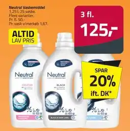 Fleggaard Neutral Vaskemiddel, DKK 125 tilbud