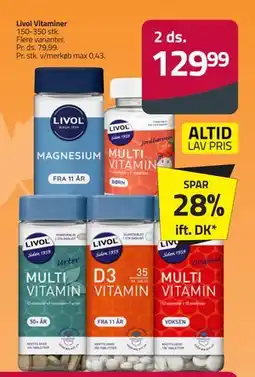 Fleggaard Livol Vitaminer, DKK 129.99 tilbud