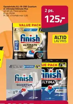 Fleggaard Opvasketabs ALL-IN-ONE Quantum el. Ultimate/Ultimate Plus, DKK 125 tilbud