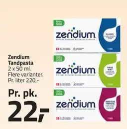 Fleggaard Zendium Tandpasta, DKK 22 tilbud