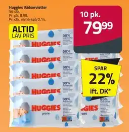 Fleggaard Huggies Vådservietter, DKK 79.99 tilbud