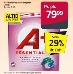 Fleggaard A+ Traditionel Vaskekapsler, DKK 79.99 tilbud