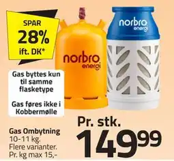 Fleggaard Gas Ombytning, DKK 149.99 tilbud