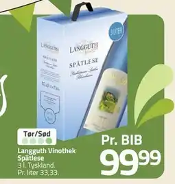 Fleggaard Langguth Vinothek Spätlese, DKK 99.99 tilbud