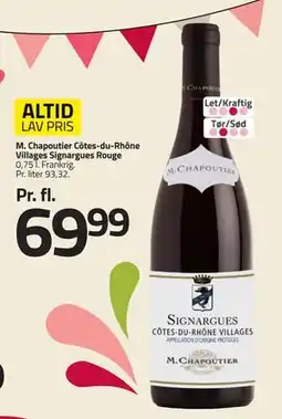 Fleggaard M. Chapoutier Côtes-du-Rhône Villages Signargues Rouge, DKK 69.99 tilbud