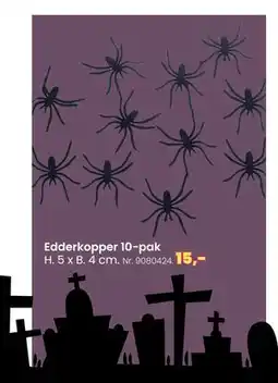 Hi five Edderkopper 10-pak, DKK 15 tilbud