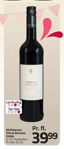 Fleggaard McPeterson Shiraz Barossa Valley, DKK 39.99 tilbud
