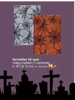 Hi five Servietter 24-pak, DKK 15 tilbud
