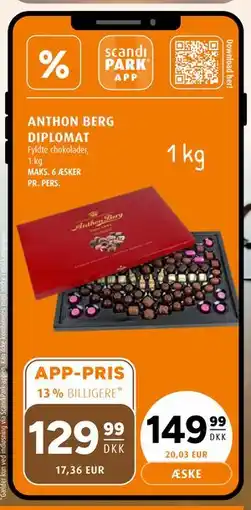 Scandinavian Park ANTHON BERG DIPLOMAT, DKK 149.99, App-pris tilbud