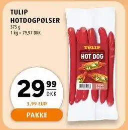 Scandinavian Park TULIP HOTDOGPØLSER, DKK 29.99 tilbud