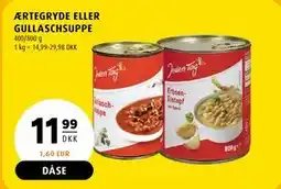 Scandinavian Park ÆRTEGRYDE ELLER GULLASCHSUPPE, DKK 11.99 tilbud