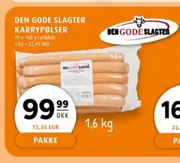 Scandinavian Park DEN GODE SLAGTER KARRYPØLSER, DKK 99.99 tilbud