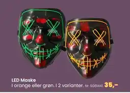 Hi five LED Maske, DKK 35 tilbud