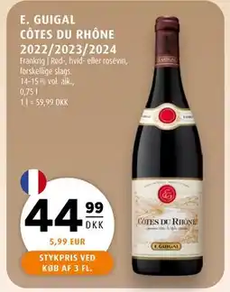 Scandinavian Park E. GUIGAL CÔTES DU RHÔNE 2022/2023/2024, DKK 44.99 tilbud