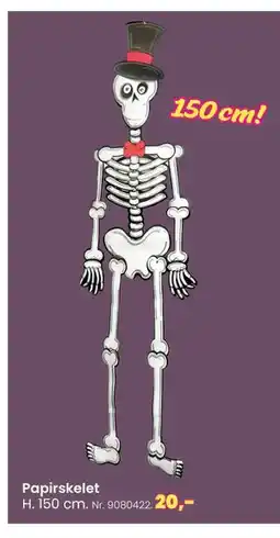 Hi five Papirskelet, DKK 20 tilbud