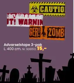 Hi five Advarselstape 3-pak, DKK 15 tilbud