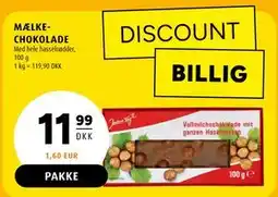 Scandinavian Park MÆLKECHOKOLADE, DKK 11.99 tilbud