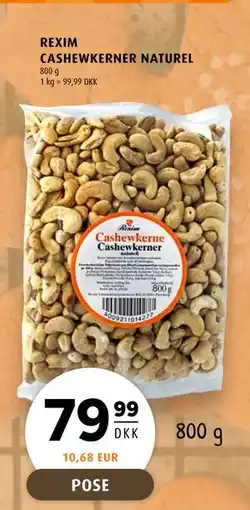 Scandinavian Park REXIM CASHEWKERNER NATUREL, DKK 79.99 tilbud