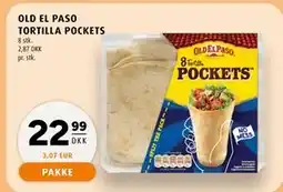 Scandinavian Park OLD EL PASO TORTILLA POCKETS, DKK 22.99 tilbud
