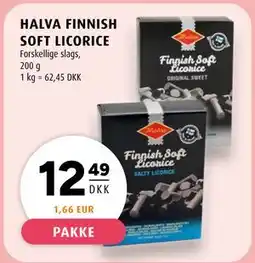 Scandinavian Park HALVA FINNISH SOFT LICORICE, DKK 12.49 tilbud