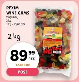 Scandinavian Park REXIM WINE GUMS, DKK 89.99 tilbud