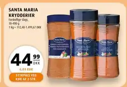 Scandinavian Park SANTA MARIA KRYDDERIER, DKK 44.99 tilbud