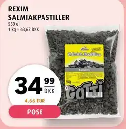 Scandinavian Park REXIM SALMIAKPASTILLER, DKK 34.99 tilbud