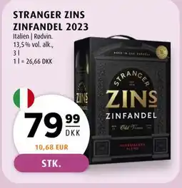 Scandinavian Park STRANGER ZINS ZINFANDEL 2023, DKK 79.99 tilbud