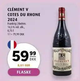 Scandinavian Park CLÉMENT V COTES DU RHONE 2024, DKK 59.99 tilbud