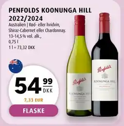 Scandinavian Park PENFOLDS KOONUNGA HILL 2022/2024, DKK 54.99 tilbud