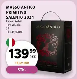 Scandinavian Park MASSO ANTICO PRIMITIVO SALENTO 2024, DKK 139.99 tilbud