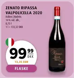 Scandinavian Park ZENATO RIPASSA VALPOLICELLA 2020, DKK 99.99 tilbud
