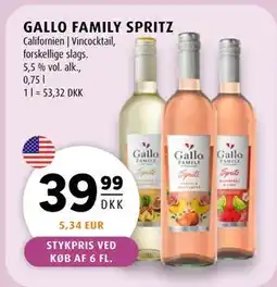 Scandinavian Park GALLO FAMILY SPRITZ, DKK 39.99 tilbud