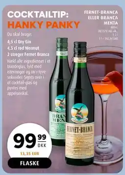 Scandinavian Park FERNET-BRANCA ELLER BRANCA MENTA, DKK 99.99 tilbud