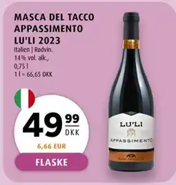 Scandinavian Park MASCA DEL TACCO APPASSIMENTO LU'LI 2023, DKK 49.99 tilbud