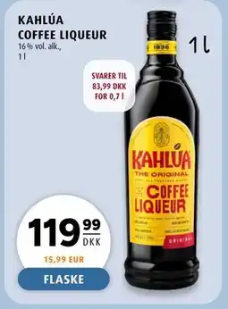 Scandinavian Park KAHLÚA COFFEE LIQUEUR, DKK 119.99 tilbud