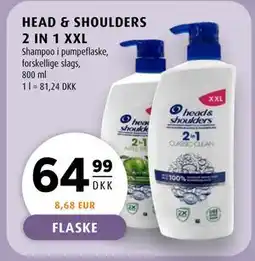Scandinavian Park HEAD & SHOULDERS 2 IN 1 XXL, DKK 64.99 tilbud