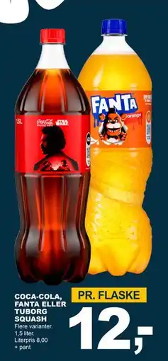 Let-Køb COCA-COLA, FANTA ELLER TUBORG SQUASH, DKK 12 tilbud