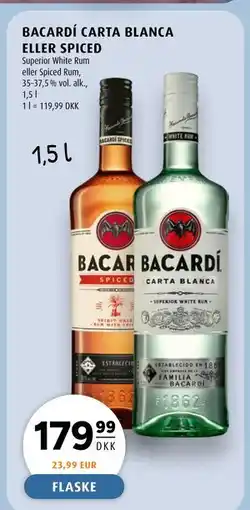 Scandinavian Park BACARDI CARTA BLANCA ELLER SPICED, DKK 179.99 tilbud
