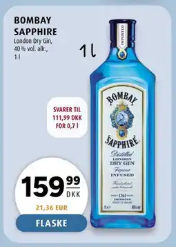 Scandinavian Park BOMBAY SAPPHIRE, DKK 159.99 tilbud