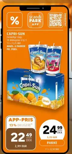 Scandinavian Park CAPRI-SUN, DKK 24.99, App-pris tilbud