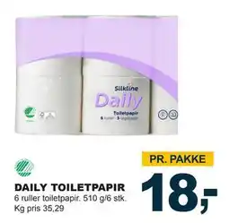Let-Køb DAILY TOILETPAPIR, DKK 18 tilbud