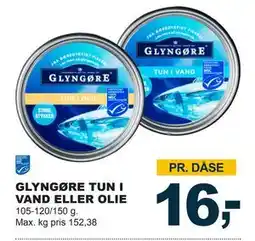 Let-Køb GLYNGØRE TUN I VAND ELLER OLIE, DKK 16 tilbud